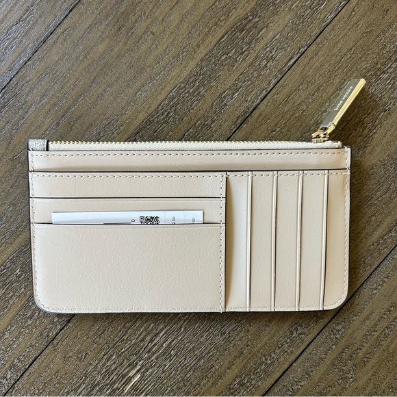 Kate Spade Spade Flower Zip Cardholder Wallet - Beige & Cream - Picture 2 of 12